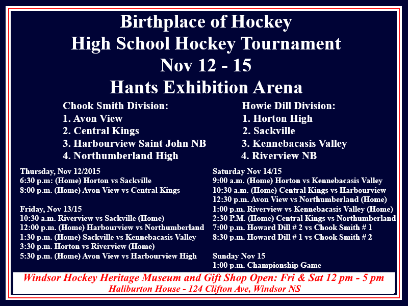 BIrthplace of Hockey High School Hockey Tourney_Open