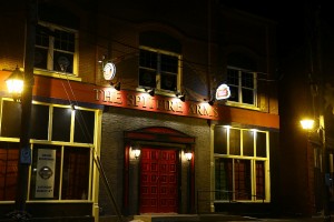 Night image of the Spitfore before its official reopening